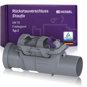 Kessel Rückstauverschluss Staufix 73070 DN70 aus Kunststoff