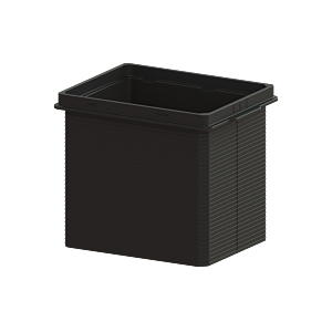 Kessel Verlängerungsstück 38670 Kunststoff, H = 183 mm schwarz