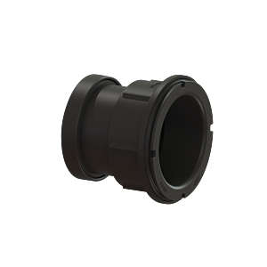 Kessel Zulaufstutzen DN 70 39007 ABS, mit Dichtung und Gewindering