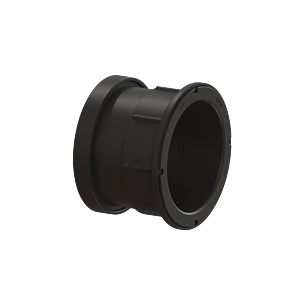 Kessel Zulaufstutzen DN 100 39100 ABS, mit Dichtung und Gewindering