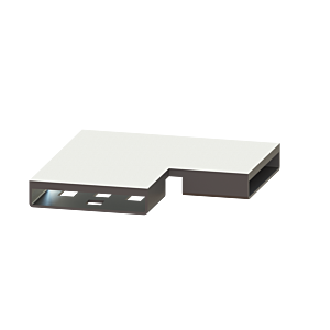 Kessel connecteur 45100.01 Inox brossé, Winkel 90 degrés