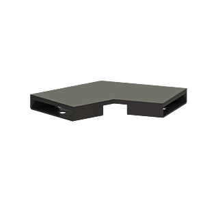 connecteur Kessel 45102.03 Noir brossé, Winkel 30 degrés