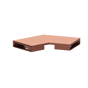 Kessel connector 45103.03 Copper brushed, Winkel 30 degrees