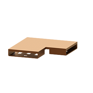 connecteur Kessel 45104.01 bronze brossé, Winkel 90 degrés