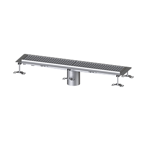 Kessel Ferrofix box gutter 6015100 Stainless Steel , 158x1042x55mm, vertical outlet