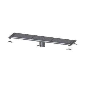 Kessel Ferrofix boîte gouttière 6030150 Inox , 300x1555x63mm, sortie verticale