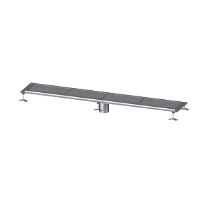 Kessel Ferrofix boîte gouttière 6030200 Inox , 300x2063x65mm, sortie verticale