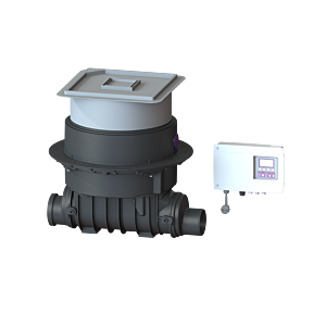 Kessel Pumpfix F backwater pump system 24100X DN 100, L/H 642/394 mm, cover/drain can be tiled, plastic