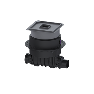 Kessel backwater pump system 24125X DN 125, L/H 645/387 mm, cover/drain tileable, plastic