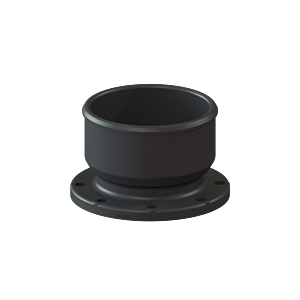 Kessel hose connector 28712 DN 100, made of PE