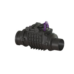 Kessel Staufix Rückstauverschluss 730125 DN 125, mit 2 Kunststoffklappen, freiliegende Abwasserleitung