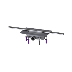 Kessel douche 45200.08 800 mm, Inox brossé, joint d&#39;étanchéité 50 mm