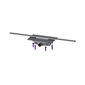 Kessel douche 45200.10 1000 mm, Inox brossé, joint d&#39;eau 50 mm