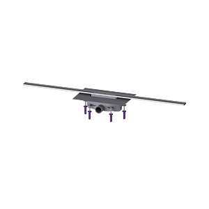 Kessel douche 45200.12 1200 mm, Inox brossé, joint d&#39;étanchéité 50 mm