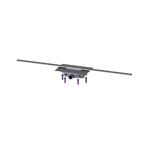 Kessel douche 45200.14 1400 mm, Inox brossé, joint d&#39;eau 50 mm