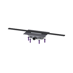 Kessel shower channel 45202.10 1000 mm, brushed black, 50 mm water seal