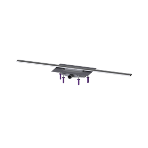 Kessel douche 45300.12 1200 mm, Inox brossé, Megastop