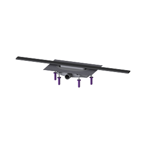 Kessel rigole de douche 45302.09 900 mm, noir brossé, Megastop