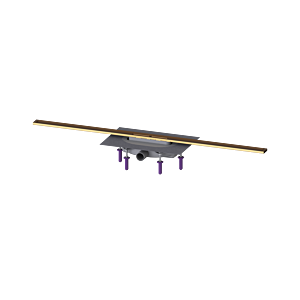 Kessel rigole de douche 45304.11 1100 mm, bronze brossé, Megastop