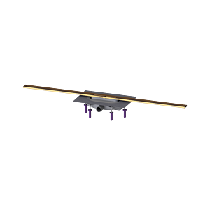 Kessel rigole de douche 45304.12 1200 mm, bronze brossé, Megastop