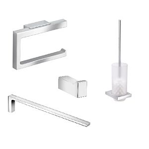 Keuco Editon 11 Bad Accressoires Set Haken,WC-Bürste,Handtuchhalter,Papierhalter