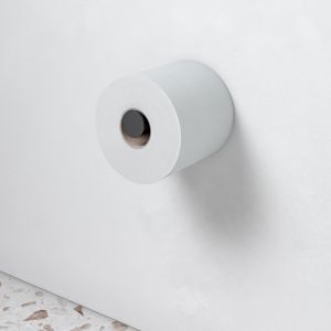 Keuco Reva porte-rouleau de rechange pour papier toilette 12863370000 noir mat, largeur du rouleau 100/120 mm