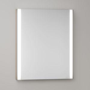 Armoire de toilette KEUCO Somaris avec éclairage 14511851100 60 x 71 x 11,5 cm, murale, 1 porte, charnières à droite, décor chêne clair