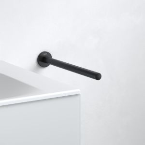 Keuco Plan Black Selection towel rail 2000 match2 -part, 340mm, fixed, black