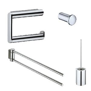 Keuco Plan Bad Accessoires Set Handtuchhalter,Haken,WC-Bürste,Papierhalter