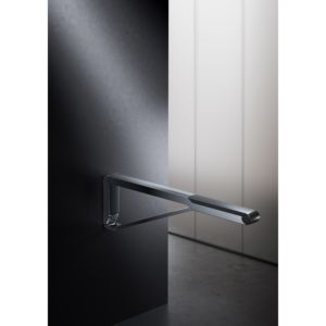 Keuco Axess WC-Stützklappgriff 35003170737 Aluminium silber-eloxiert/schwarz, 700 mm