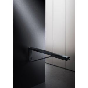 Keuco Axess support de toilette rail pliable 35003370837 noir mat/noir, 850 mm