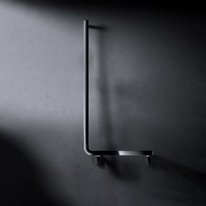 Keuco Axess Winkelgriff 35006170802 90Grad, linke Ausführung, 851x381mm, Aluminium silber-eloxiert/verchromt