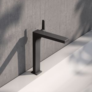 KEUCO Edition 11 single lever washbasin mixer 250, 51102350103 without waste set, brushed titanium black