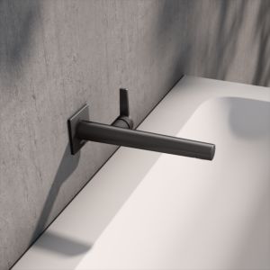 KEUCO Edition 11 Einhebel-Waschtischmischer 51116352302 Unterputz, Ausladung 24,3 cm, Titanschwarz gebürstet