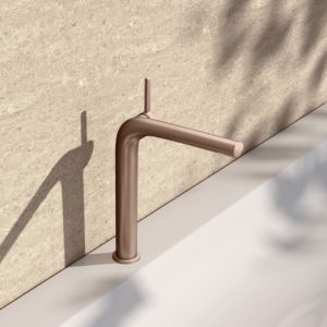 KEUCO Edition 400 single lever washbasin mixer 240 51502290102 without waste set, brushed rose gold