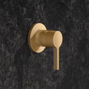 KEUCO Edition 400 single lever mixer 51551250001 concealed, brushed brass