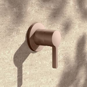 KEUCO Edition 400 single lever mixer 51551290001 flush-mounted, brushed rose gold