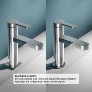 Keuco IXMO Flat mitigeur lavabo 59502013100 Projection 109mm, sans garniture de vidange , chromé