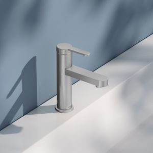 KEUCO IXMO Flat Einhebel-Waschtischmischer 59502213100 Ausladung 109mm, ohne Ablaufgarnitur, edelstahl-finish