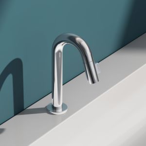 KEUCO IXMO 110 Kaltwasser-Standventil 59508012101 verchromt, Auslaufhöhe 105mm, ohne Zugstange