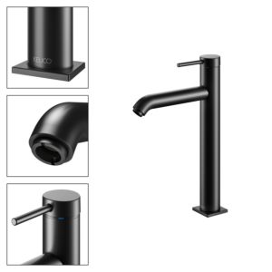 Keuco IXMO Soft 210 Black Selection mixer 59510372100 without pop-up waste, black