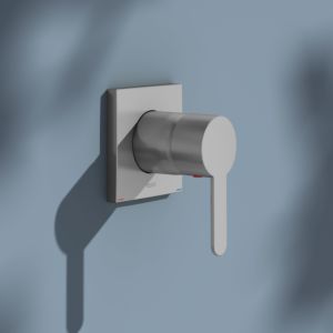 KEUCO IXMO trim kit 59551210302 concealed single lever mixer, square, stainless steel finish