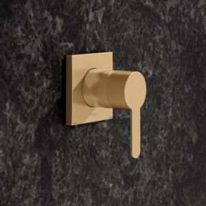 KEUCO IXMO trim kit 59551250302 concealed single lever mixer, square, brushed brass