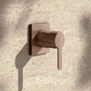 KEUCO IXMO trim kit 59551290302 concealed single lever mixer, square, brushed rose gold