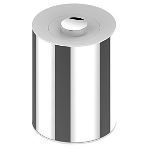 Keuco Plan Abfallbehälter 04989170051 5 l, Deckel weiß, Aluminium lackiert