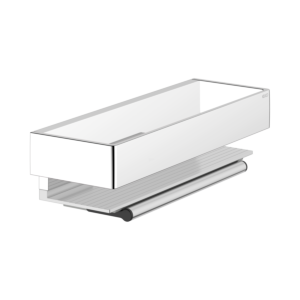 Keuco Edition 11 shower basket 11159010000 aluminium silver anodized with glas puller