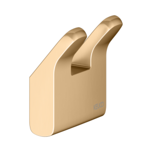 KEUCO Moll Handtuchhaken 12713250000 doppelt, Messing gebürstet