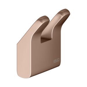 KEUCO Moll Handtuchhaken 12713290000 doppelt, Rotgold gebürstet