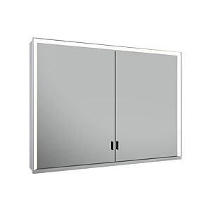 Keuco Royal Lumos Spiegelschrank 14304172303 1000x735x165mm, silber-eloxiert, 2 lange Türen, Wandvorbau