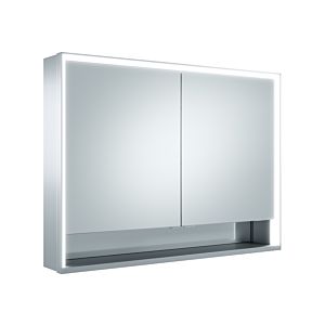 Keuco Royal Lumos Spiegelschrank 14308171303 1050x735x165mm, silber-eloxiert, 2 kurze Türen, Wandvorbau